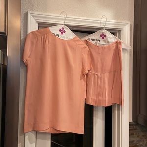 Vintage blush shirt and skirt